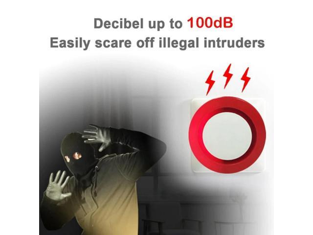 Home Security Tuya Siren Alarm Strobe Flash Horn 100DB Big Sounds to Threaten Thief for Alexa EU