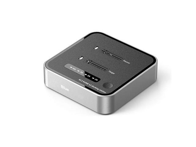 M2 20Gbps Two Bay SSD Docking Station Dual Bay Offline USB C To NVME PCIE Docking Station One-Key Offline Clone SSD Dock US P