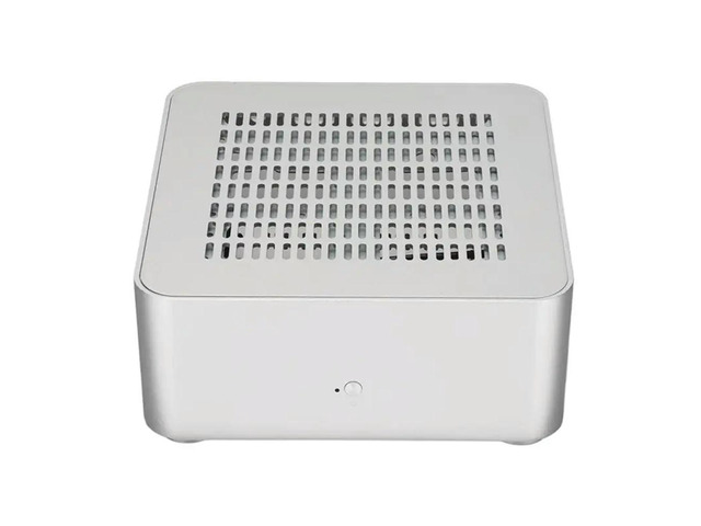 Aluminum Chassis Small Desktop Computer Case PSU HTPC Mini-ITX PC Case 2 USB 3.0 Ports