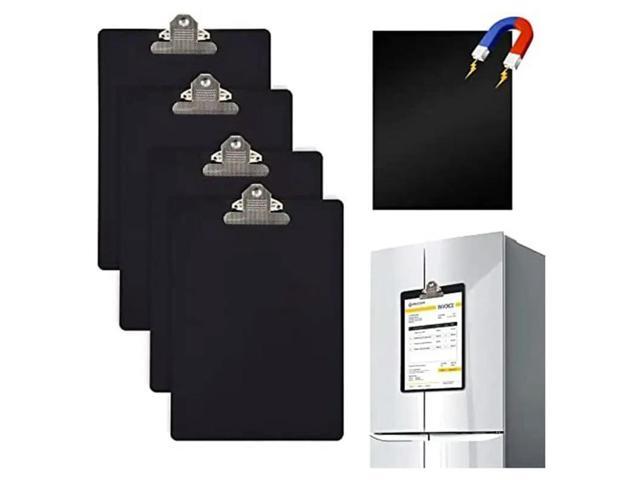 4 Pieces Magnetic Clipboards Letter Size Clipboards 9X12.5 Inch Clip For Refrigerator For Office Classroom Home