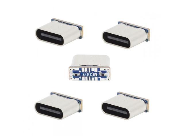 DIY Repair Adapter 5PCS C Female Adapter Type-C Socket Charging Port 5PIN SMD SMT Type-C Female Jack For PCB Welding
