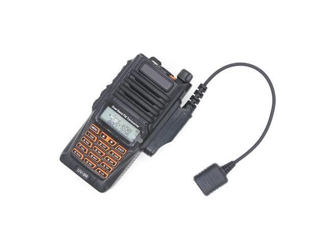 Adapter Cable for Baofeng UV-9R Plus UV-XR Waterproof To 2 Pin UV-82 UV-S9 Walkie Talkie Headset Mic A77P