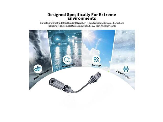 Shielded SPX To RJ45 Rectangular Satellite Converter Cable(0.5M) For Gen3 Ethernet Extender Adapter Starlink V3