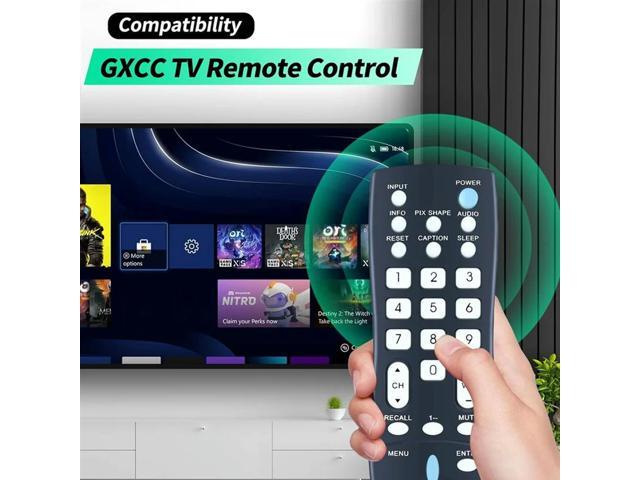 GXCC Replacement Remote Control For Sanyo TV Models-DP19648 DP26649 DP19649 DP26640 DP46841 DP26648 GXFA DP42D23 DP39E23 DP