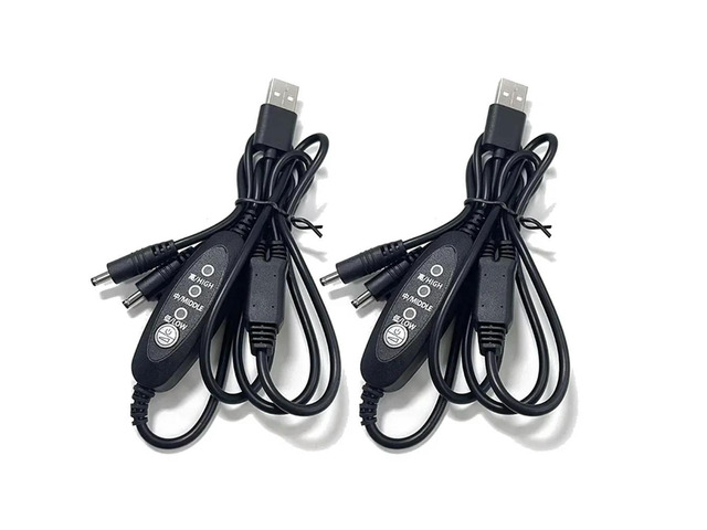 USB Fan Speed Controller 2PCS 3 Stage Wind Power Adjustment Cooling Cable Fan Controller Adaptor Connector For Clothes Fan