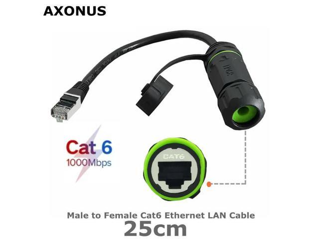 1p IP68 8P8C CAT6 Waterproof And Dustproof RJ45 Ethernet Port M-F With Shielded Signal Aviation Plug Connector RJ45 Network Head