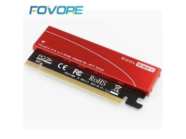 PCIe M2 adapter m key M2 SSD NVMe to PCIe SSD 2280 adapter NGFF M.2 PCI-e x16 converter Card with Dissipate heat aluminum box