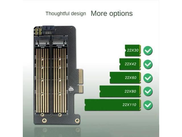 Dual Protocol Adapter Card M.2 Nvme And NGFF SSD To PCI Express M.2 Adapter Card NGFF SSD To PCI Express M.2 Adapter Card