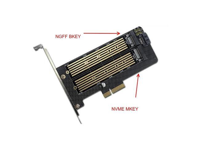 Dual Protocol Adapter Card M.2 Nvme And NGFF SSD To PCI Express M.2 Adapter Card NGFF SSD To PCI Express M.2 Adapter Card