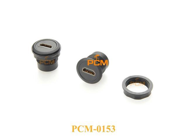HD port Round panel mount adapter HD 4K*2K 60Hz pass-though adapter for Video compatible with Schegel Panel Mount coupler, 1pc