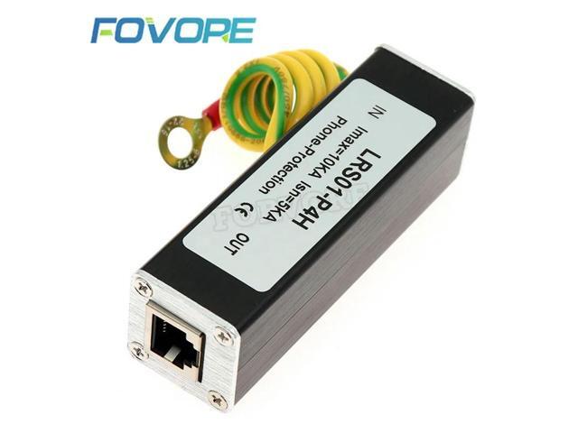 RJ11 Surge Protector Multipurpose Avoid Interference Rainny Days Telephone Fax Safety Small Thunder Arrester Home Fast Response