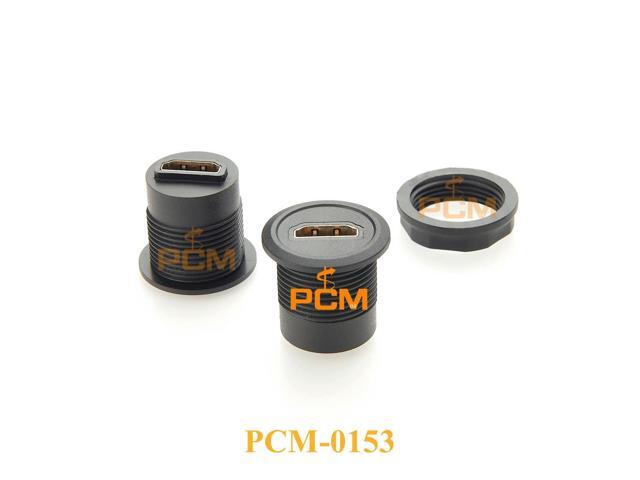 HD port Round panel mount adapter HD 4K*2K 60Hz pass-though adapter for Video compatible with Schegel Panel Mount coupler, 1pc