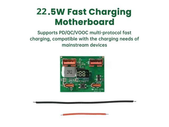 VOOC PD QC Compatible 22.5W Fast Charging Module Lithium Power Bank DIY Kit Mobile Power Control Motherboard