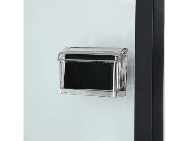 Outdoor Business Card Holder Wall Mount Acrylic Business Card Box Included Clear Holder Peel And Stick For Office Store