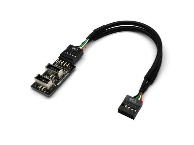 Motherboard USB2.0 9Pin to TYPE-E Riser Connector Converter USB3.2 TYPE-E Interface Header Adapter USB 2.0 Extender Card Adapter