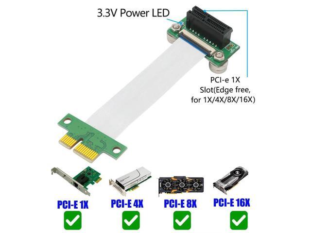 PCI e riser Extension Cable PCIe riser Adapter Card PCIe to PCI express 1x Extender Flexible PC Cable for Graphics CardPeriphera