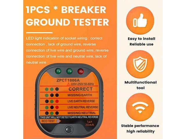 UK For Plug Compatible Socket Tester Electrical For Plug Tester With LCD Indicator For Circuit Testing UK PLUG