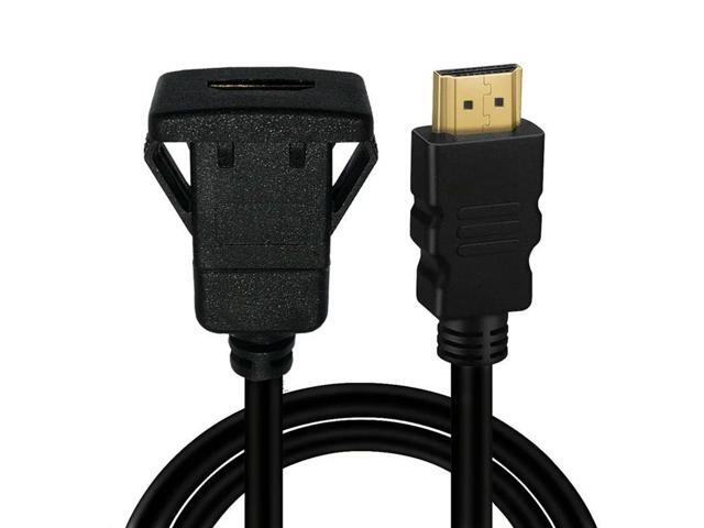 4K 60Hz HDMI-compatible with male to female Automotive Ship Panel Embedded Installation Connection Waterproof Cable