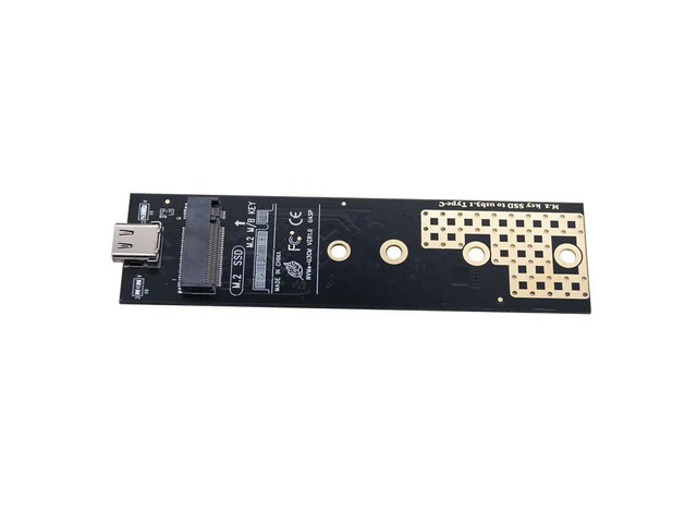 High-Speed M.2 NVMe / SATA To Type-C Enclosure Case 10Gbps for 2230/2242/2260/2280 SSD Dual Protocol with RTL9210B