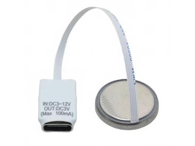 USB TYPE-C To CR2032 Adapter Converter 3-12V Input Thin FFC Cable For Devices