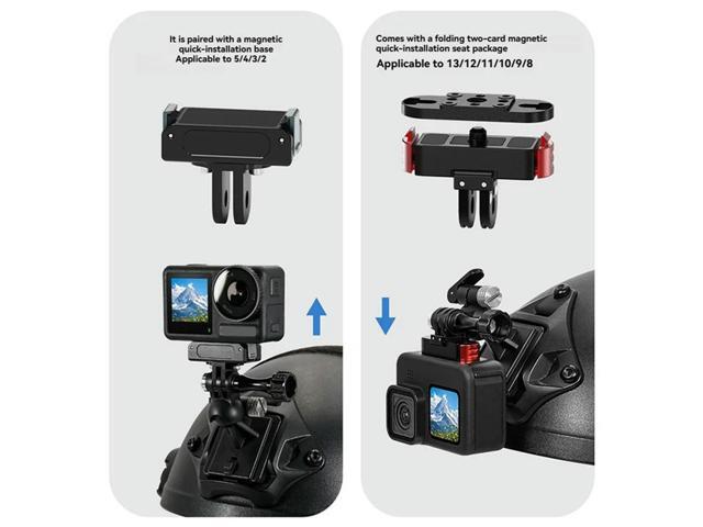 Helmet Fix Mount Base For FAST Helmet 360° Adjustable Quick Release Base Adapter For Gopro 13/12/ACTION 5/4/