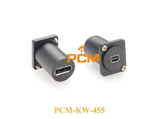 4K Mini DP Displayport 1.2 Adapter Converter 4K@60Hz DP to Mini DP female to female flush mount panel Connector Extender PC TV
