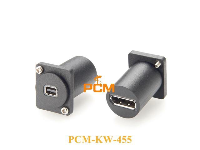 4K Mini DP Displayport 1.2 Adapter Converter 4K@60Hz DP to Mini DP female to female flush mount panel Connector Extender PC TV