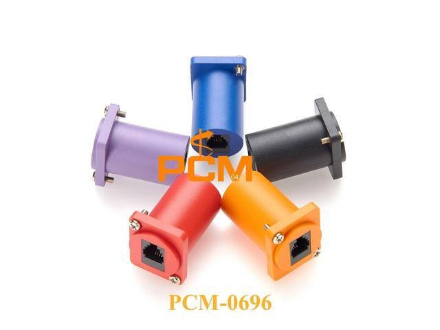 RJ11/RJ9 4P4C Panel Mount Feed-Through Connector CAT3 RJ9 Female to Female Telephone Line Through Jack XLR Panel/D-Type