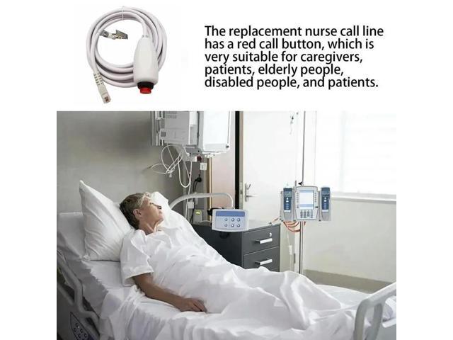 3M Nurse Call cable Push Button Cord Cable Nurse Station Universal Replacement Call Cord with Bed Sheet Clip 3m