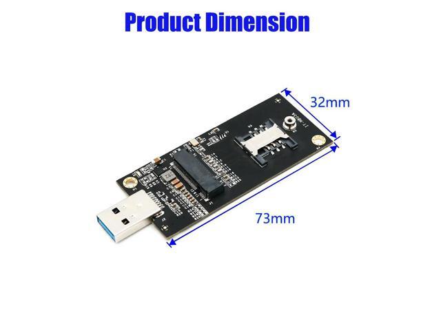 M.2 USB adapter M2 NGFF B Key to usb 3 3.0 converter USB3 hub Expansion Card with SIM 8pin Card Slot for 3G/4G/5G Module
