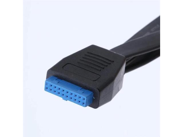 For Computer Motherboard USB 3.0 Header Extension Cable 19/20 Pin 1 To 2 Y Splitter Internal Extension Adapter 20Cm