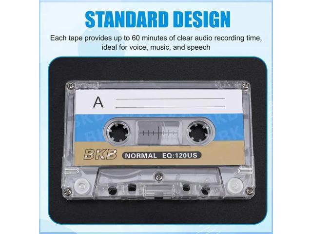 Blank Cassette Tapes 60-Minute 4Pcs For Teaching DIY Party Messages Speech Music And Tape Recorder Collections