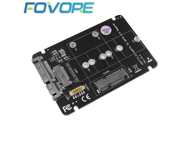 M2/mSATA to SATA Adapter NGFF M.2 SATA Key B SSD / mSATA SSD to SATA3.0 6Gbps 2.5' Riser Board 2 in 1 Combine Converter Card