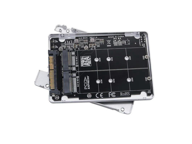 M2 SSD To U.2 Adapter High-Speed Data Transfer M.2 NVMe/SATA SSD To PCI-e U2 SFF-8639 Adapter