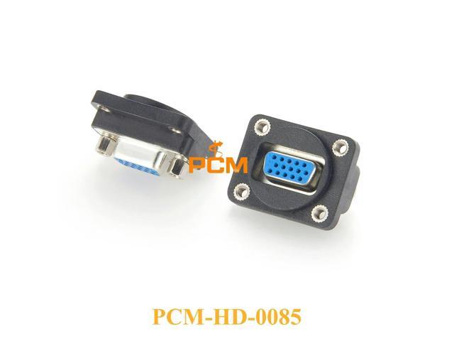 DB15 15Pin VGA Female to Female Gender Changer panel Adapter RS232 Serial plug Com Connector for Neutrik NADB15FF, EHHD15FFB