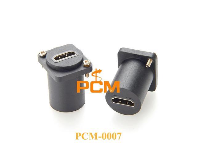 4K 60Hz HD port D Series Chassis Panel Mount Connector Pass Through Solderless Bulkhead Coupler,compatible with Neutrik D series
