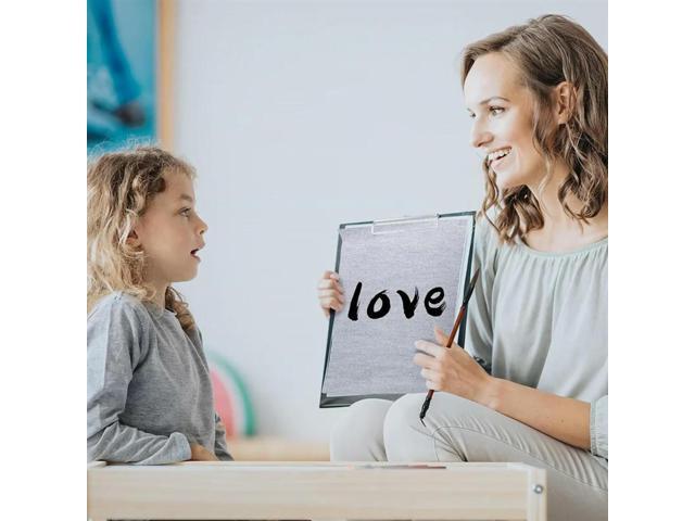 Reusable Water Drawing Writing Cloth, 6 Pcs 17 X 13 Inch Chinese Paper With Brush For Students Magic Canvas Painting