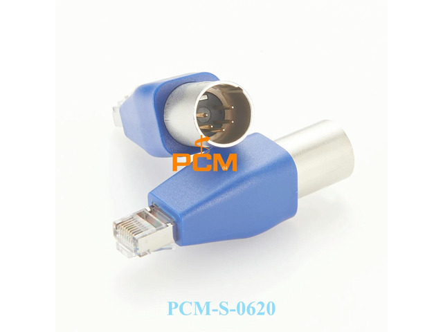 DMX to RJ45 Adapter XLR 5pin to RJ45 Cable DMX-CON Controller Series CAT5e Network Signal for LED RGB Strips Stage Lighting, 1pc