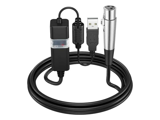 XLR To USB Recording Cable USB To Microphone XLR Adapter Cable USB To XLR Coaxial Converter Cable