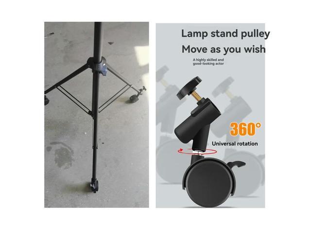 Flexible Swivel Casters Wheels 3Pcs 16Mm Mounting Holes- Smooth Rolling Ideal For Photography Light Stand& Tripod