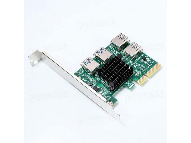 PCI express 1 to 4 PCI express Adapter PCI-e 1x to 16x Slot USB 3.0 Mining Special Riser Extender Card For BTC Miner Mining