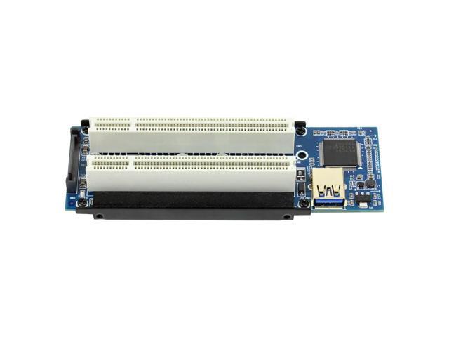 Add Card Mini PCI-E Express X1 to Dual PCI Riser Extend Adapter Card USB3.0 Cable for WIN2000/XP/Vista/Win7/8/LINUX