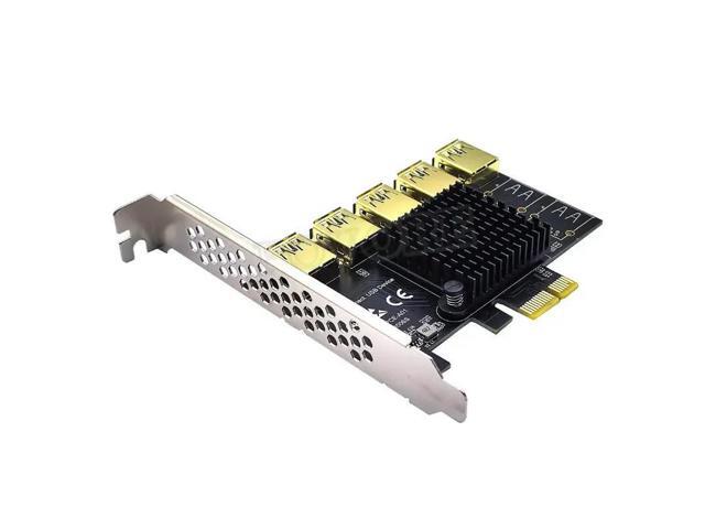 PCIE X1 to USB 3.0 Multiplier Riser Card - PCIE 1 to 5 for Mining Add On Card Expand Your Device Connectivity