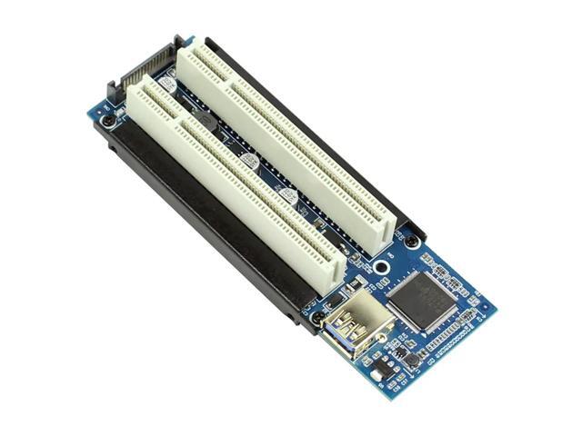 Add Card Mini PCI-E Express X1 to Dual PCI Riser Extend Adapter Card USB3.0 Cable for WIN2000/XP/Vista/Win7/8/LINUX