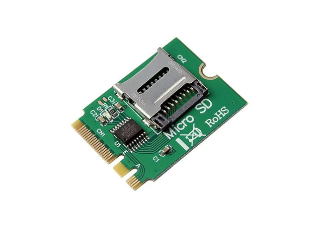 M2 NGFF Key A. E Slot to Micro SD SDHC SDXC TF Card Reader T-Flash Card M.2 A+E Card Adapter Kit PC