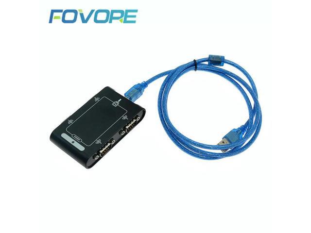 Serial Adapter 4 port RS232 Serial DB9 COM to USB 2.0 Adapter Card Universal Serial Bus Industrial grade for POS system