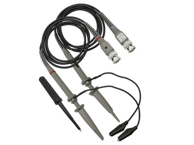 P6100 BNC Oscilloscope Probe Kit-2 Pack,High Precise Clip Probe Cable Clamp,Oscilloscope Test Wire For Parts,Reliable