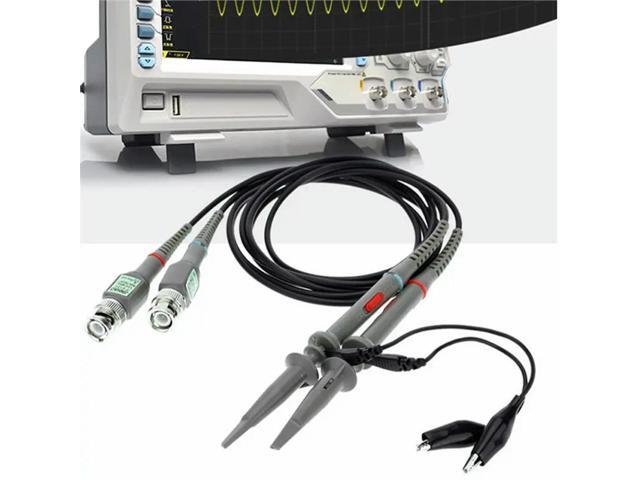 P6100 BNC Oscilloscope Probe Kit-2 Pack,High Precise Clip Probe Cable Clamp,Oscilloscope Test Wire For Parts,Reliable