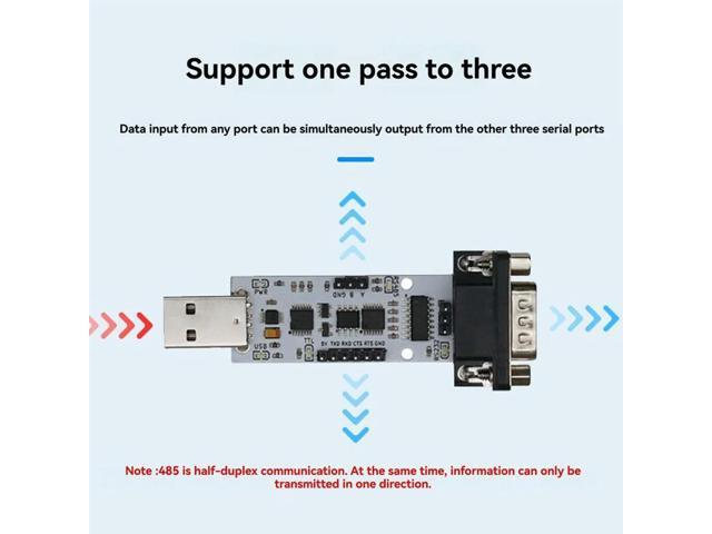 CH340 Chip 6-In-1 Serial Port Automatic Conversion Module USB To UART TTL/RS232/RS485