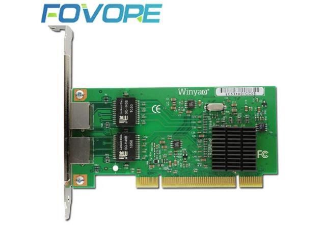 PCI Network Card Gigabit Ethernet Dual Port RJ45 Network Adapter 10/100/1000Mb Server NIC LED Network Controller 82546